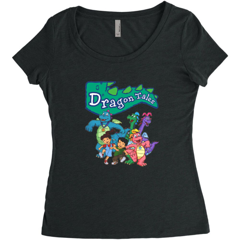 Dragon Tales Graphic 1 Women's Triblend Scoop T-shirt | Artistshot