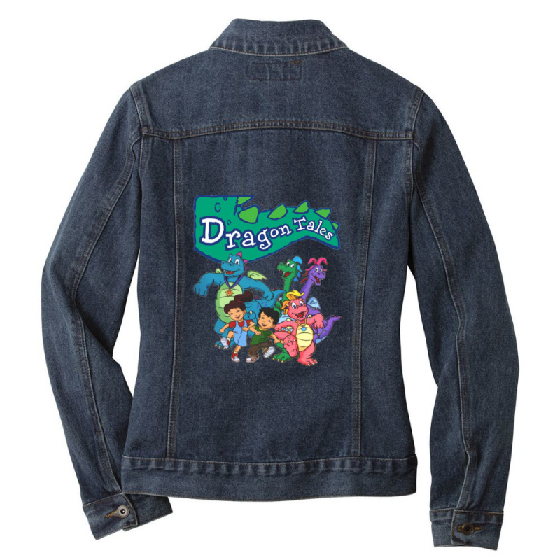 Dragon Tales Graphic 1 Ladies Denim Jacket | Artistshot