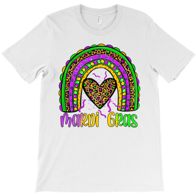 Mardi Gras Rainbow T-shirt Designed By Angel Clark