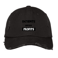 Nurses On Strike Patients Before Profits Vintage Cap | Artistshot