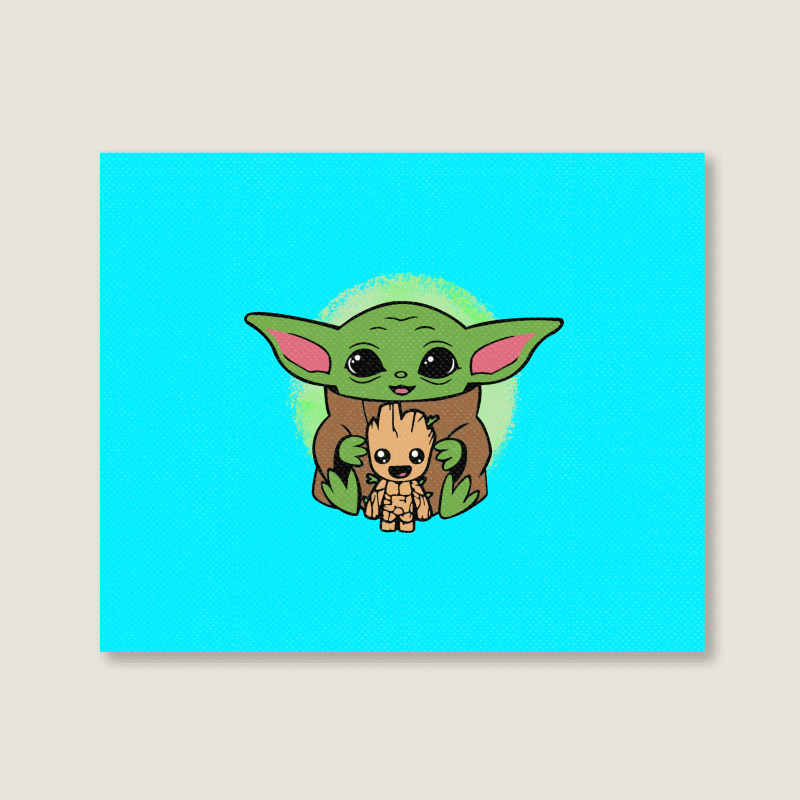 Custom Baby Yoda Hug Baby Groot Funny Sticker By Suettan - Artistshot