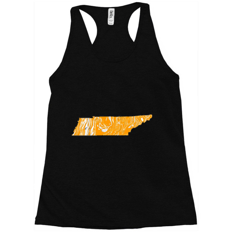 Orange And White Tennessee Racerback Tank by KIMARMSTEAD | Artistshot