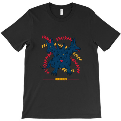 Cerberus Greek Mythology T-shirt Designed By Thiago Gomes Do Nascimento