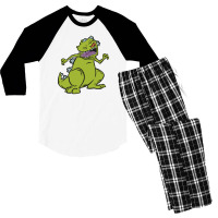 Reptar Rugrats Men's 3/4 Sleeve Pajama Set | Artistshot