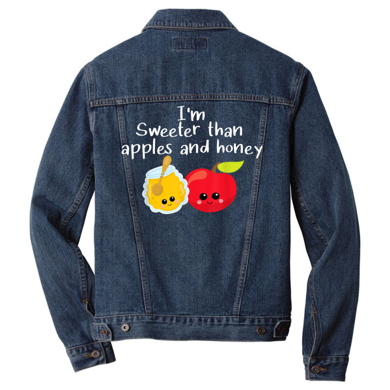 Rosh Hashanah Apples And Honey Shana Tova Jewish New Year T Shirt Men Denim Jacket | Artistshot