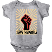 Communist Propaganda Socialist Fist Serve The People T Shirt Baby Bodysuit | Artistshot