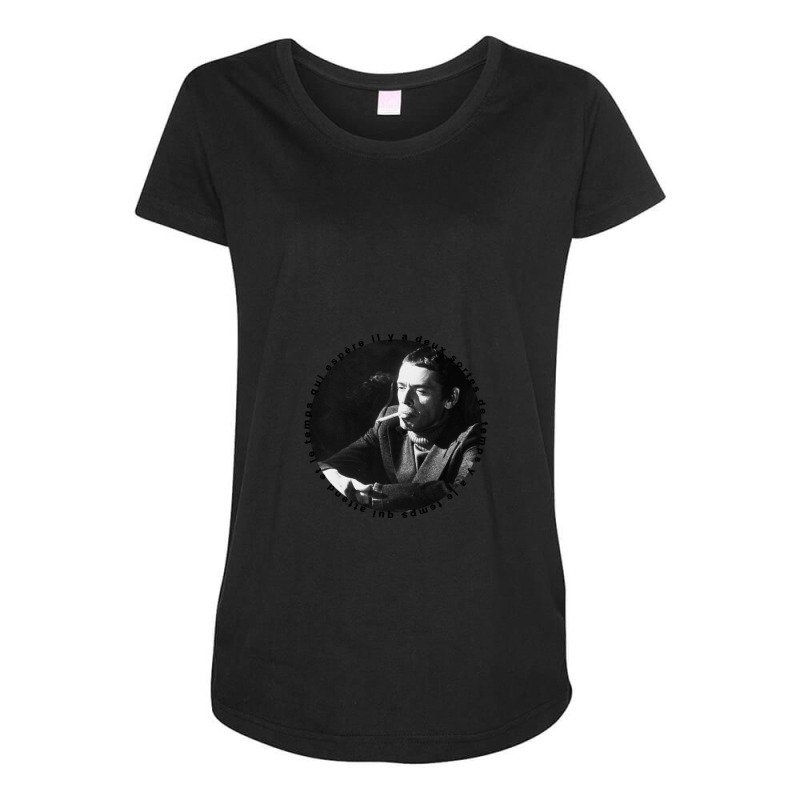 Jacques Brel - Two Kinds Of Time. Maternity Scoop Neck T-shirt by WayneDavid | Artistshot