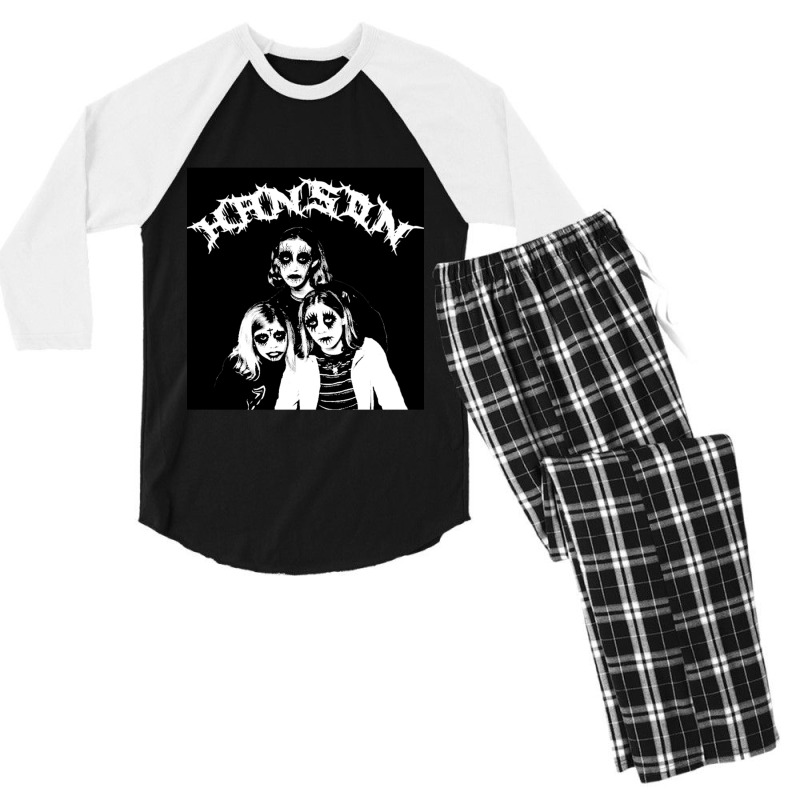 Black Metal Hanson Men's 3/4 Sleeve Pajama Set | Artistshot