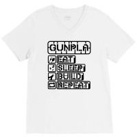 Gunpla Daily Doze Black Design V-neck Tee | Artistshot