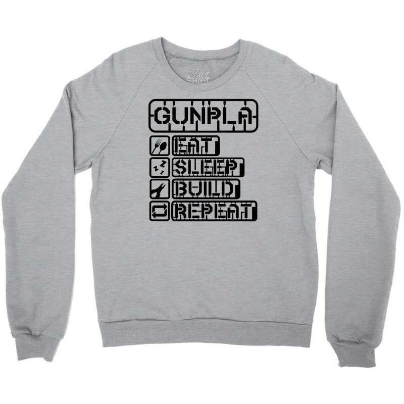 Gunpla Daily Doze Black Design Crewneck Sweatshirt | Artistshot