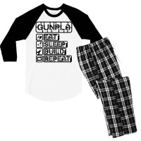 Gunpla Daily Doze Black Design Men's 3/4 Sleeve Pajama Set | Artistshot