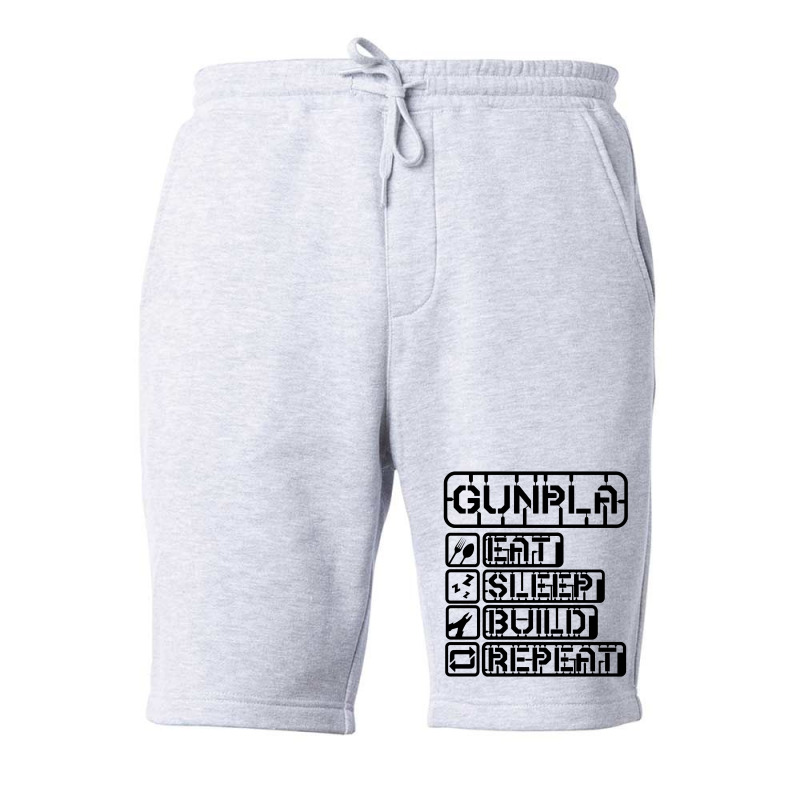 Gunpla Daily Doze Black Design Fleece Short | Artistshot