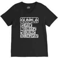 Gunpla Daily Doze White Design V-neck Tee | Artistshot