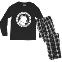 Dogo Argentino Dog Portrait Men's Long Sleeve Pajama Set | Artistshot