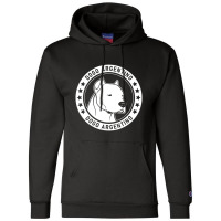 Dogo Argentino Dog Portrait Champion Hoodie | Artistshot