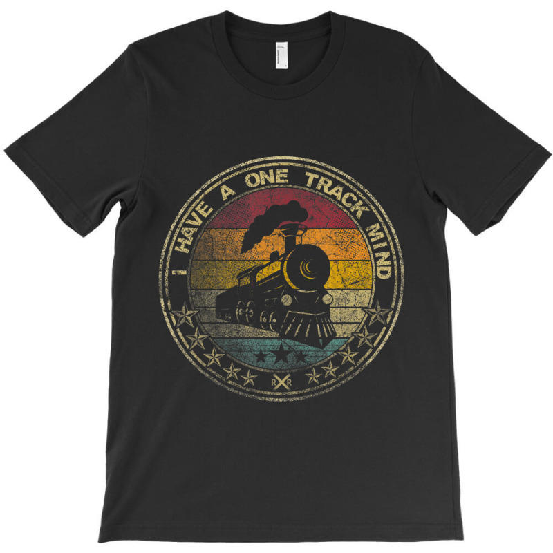 I Have A One Track Mind Train Retro Engine Model Railroad T-shirt | Artistshot