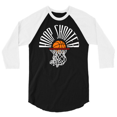 Hoop Shooter Basketball 3/4 Sleeve Shirt Designed By Calesjoanne