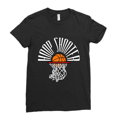 Hoop Shooter Basketball Ladies Fitted T-shirt Designed By Calesjoanne