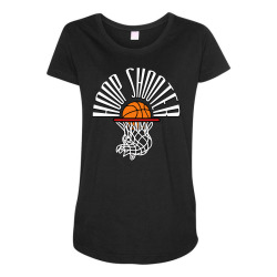 hoop shooter basketball Maternity Scoop Neck T-shirt | Artistshot