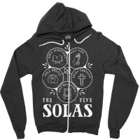 Sola Scriptura   Protestant, Christian Reformation, 5 Solas Sweatshirt Zipper Hoodie | Artistshot