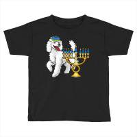 Funny Hanukkah T  Shirt Funny Jewish Poodle Dog Lover Menorah Hanukkah Toddler T-shirt | Artistshot