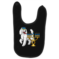 Funny Hanukkah T  Shirt Funny Jewish Poodle Dog Lover Menorah Hanukkah Baby Bibs | Artistshot