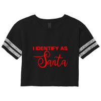 I Identify As Santa Scorecard Crop Tee | Artistshot