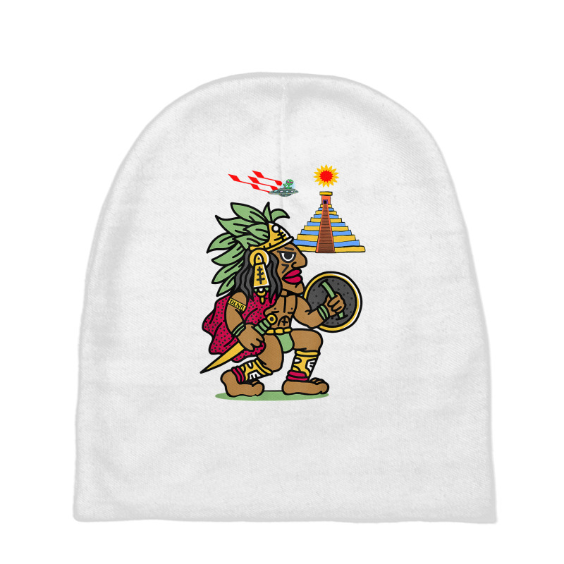 Ancient Aztec Warrior Dln8 Aliens At Tenochtitlan T Shirt Baby Beanies by cm-arts | Artistshot