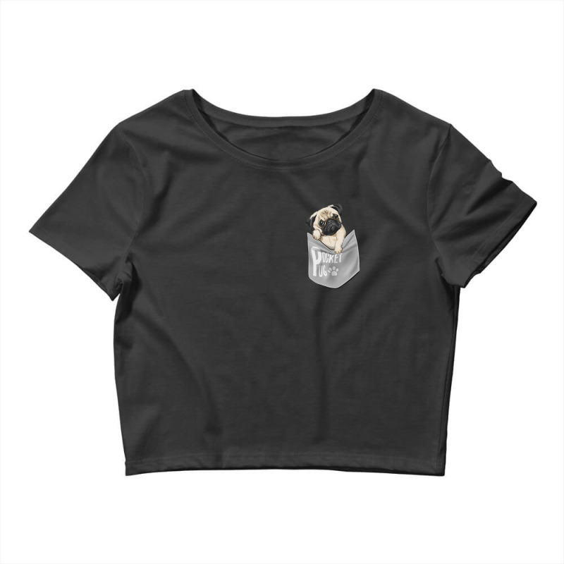 Men's Women's Kids Cool Pocket Pug Pets Crop Top by Adcock Salmon | Artistshot