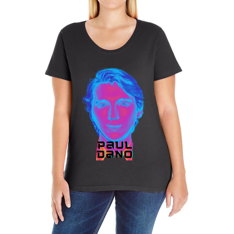 Paul Dano -riddler Ladies Curvy T-Shirt by cm-arts | Artistshot