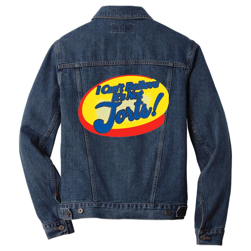 I Can't Believe It's Not Jorts Men Denim Jacket by damarbangkit73 | Artistshot