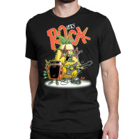 Funny Musician Shirt Rock N Roll Pineapple Guitar Players T  Shirt Classic T-shirt | Artistshot