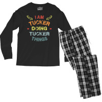 I M Tucker Doing Tucker Things Cool Funny Christmas Gift Men's Long Sleeve Pajama Set | Artistshot