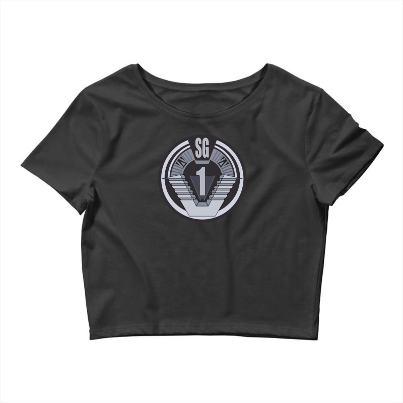 Stargate Sg 1 Badge Crop Top by cm-arts | Artistshot