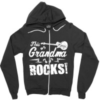 This Grandma Rocks Guitar Rock N Roll Zipper Hoodie | Artistshot