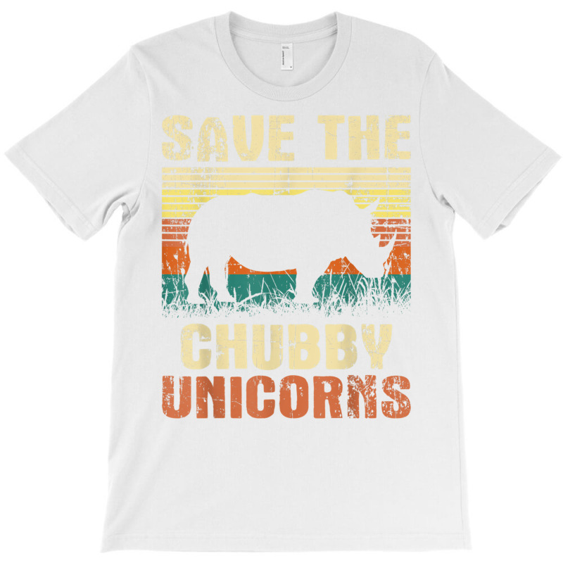 Save The Chubby Unicorns   Zoologist Rhino Lover Rhinoceros T Shirt T-Shirt by cm-arts | Artistshot