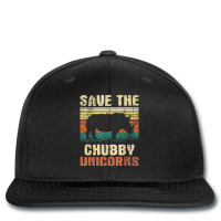 Save The Chubby Unicorns   Zoologist Rhino Lover Rhinoceros T Shirt Printed Hat | Artistshot