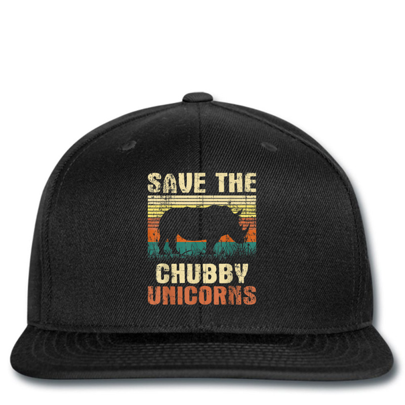 Save The Chubby Unicorns   Zoologist Rhino Lover Rhinoceros T Shirt Printed hat by cm-arts | Artistshot