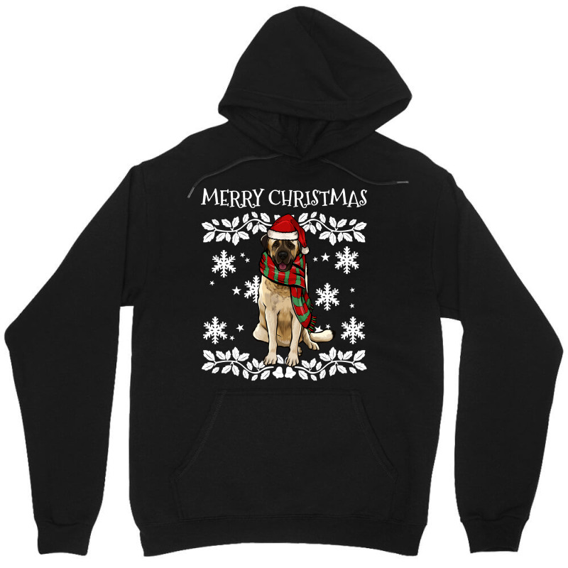 Merry Christmas Ornament Anatolian Shepherd Dog Xmas Santa Pullover Ho Unisex Hoodie by gocuzhejani | Artistshot