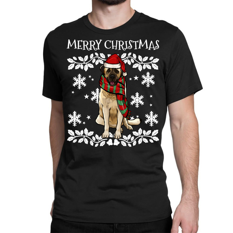 Merry Christmas Ornament Anatolian Shepherd Dog Xmas Santa Pullover Ho Classic T-shirt by gocuzhejani | Artistshot