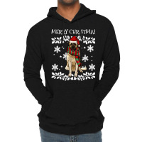 Merry Christmas Ornament Anatolian Shepherd Dog Xmas Santa Pullover Ho Lightweight Hoodie | Artistshot