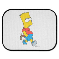 The Simpsons Bart Simpson With Slingshot Premium T Shirt Rear Car Mat | Artistshot