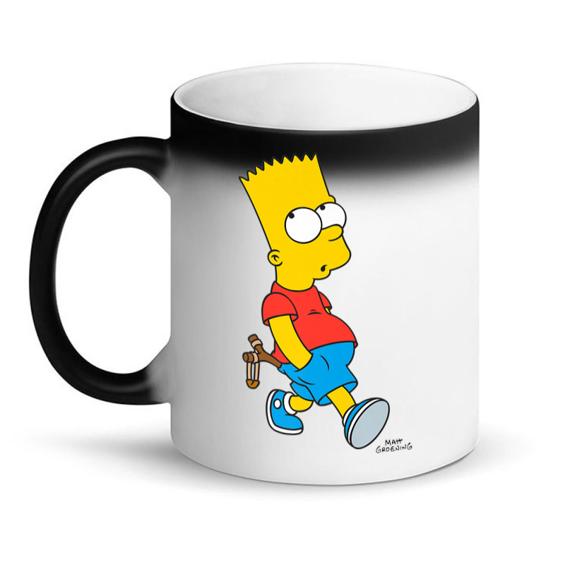 The Simpsons Bart Simpson With Slingshot Premium T Shirt Magic Mug | Artistshot