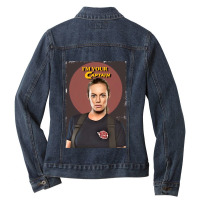 Maya Bishop “i’m Your Captain” Ladies Denim Jacket | Artistshot