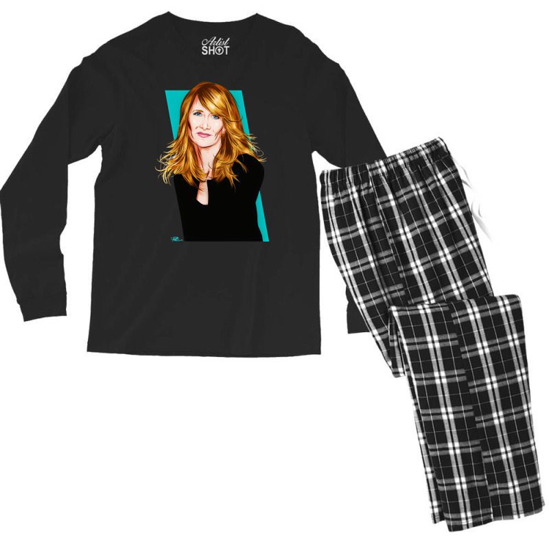 Laura Dern, Laura Dern Vintage, Laura Dern Art, Laura Dern Painting, T Men's Long Sleeve Pajama Set | Artistshot