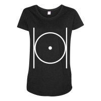 Masonic Point Within A Circle Circumpunct Parallel Lines Maternity Scoop Neck T-shirt | Artistshot