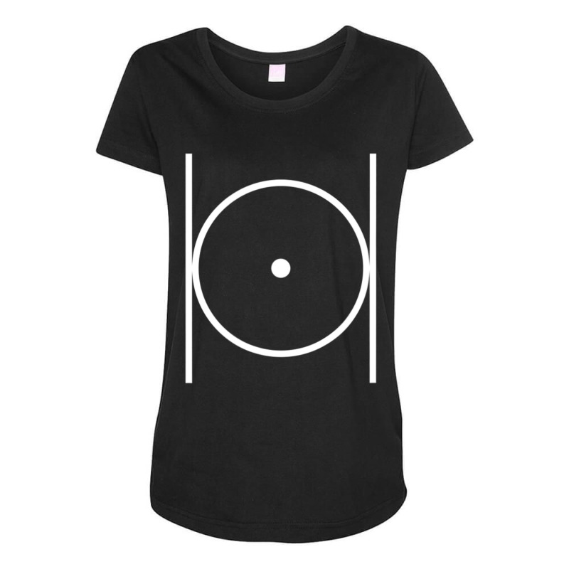 Masonic Point Within A Circle Circumpunct Parallel Lines Maternity Scoop Neck T-shirt by cm-arts | Artistshot