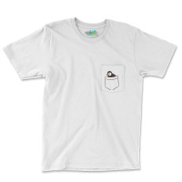 Womens Puffin In The Pocket Seabird Iceland Pocket Puffin V Neck T Shi Pocket T-shirt | Artistshot