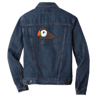 Womens Puffin In The Pocket Seabird Iceland Pocket Puffin V Neck T Shi Men Denim Jacket | Artistshot