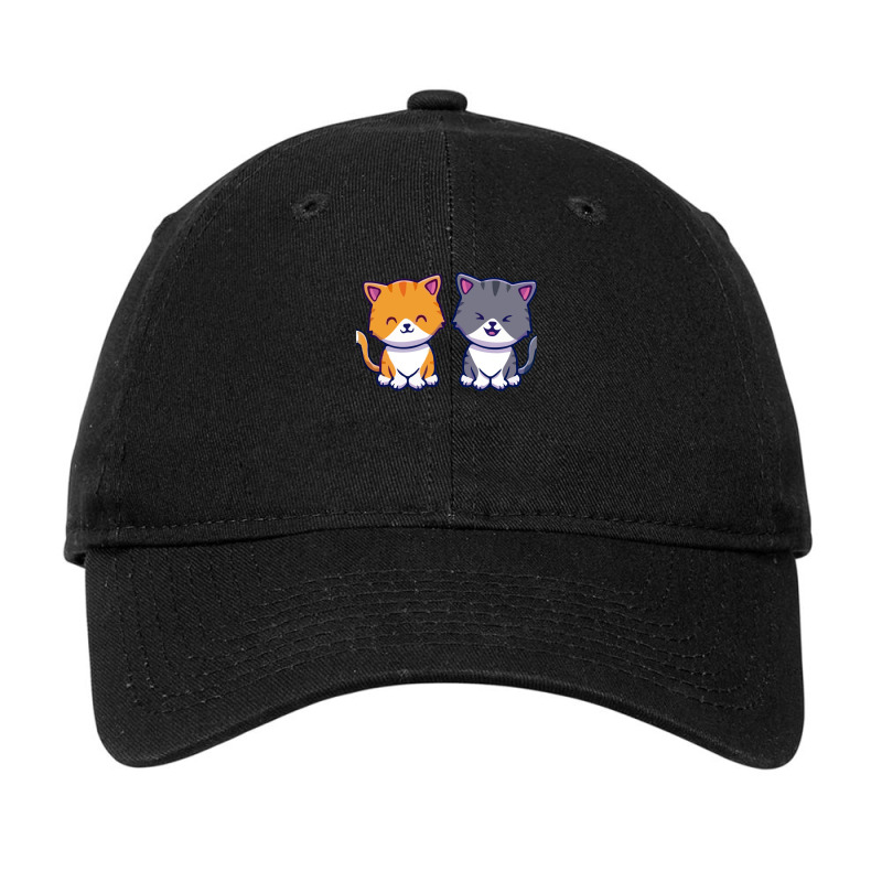 Cartoon Cartoon Cats Couple Adjustable Cap | Artistshot